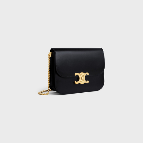 MEDIUM COLLEGE BAG IN SHINY CALFSKIN BLACK - Image 2